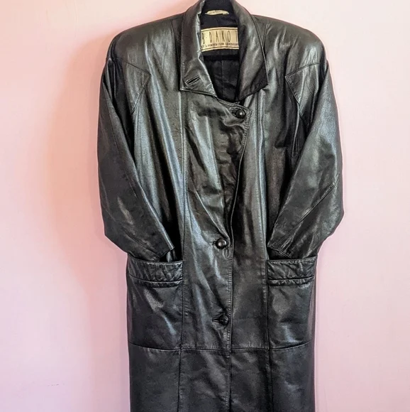 80s Vibe BB Dakota Leather Long Coat SM